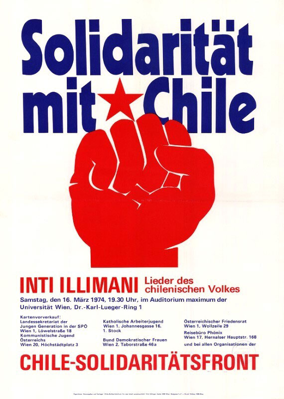Solidarität mit Chile - Lieder des Chilenischen Volkes, Wien 1974
